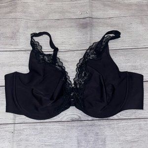 SOMA ESSENTIALS Unlined Lace Trim Plunge Bra